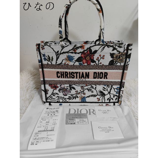 【新作からSALEアイテム等お得な商品満載】 Christian Dior - 【DIOR】花柄 ブックトート ローザムタビリス トートバッグ