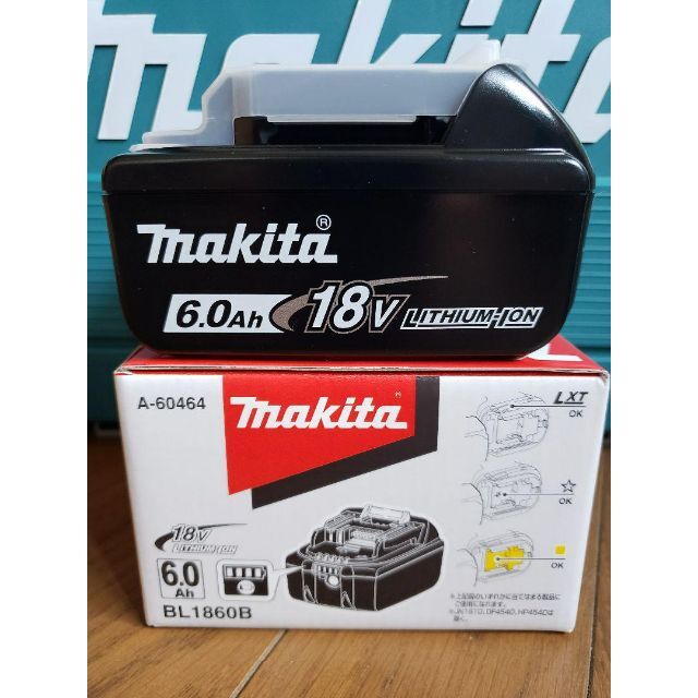 Makita(マキタ)の☆最新☆マキタ純正バッテリー BL1860B 【新品・送料無料】領収書発行可能 スポーツ/アウトドアの自転車(工具/メンテナンス)の商品写真