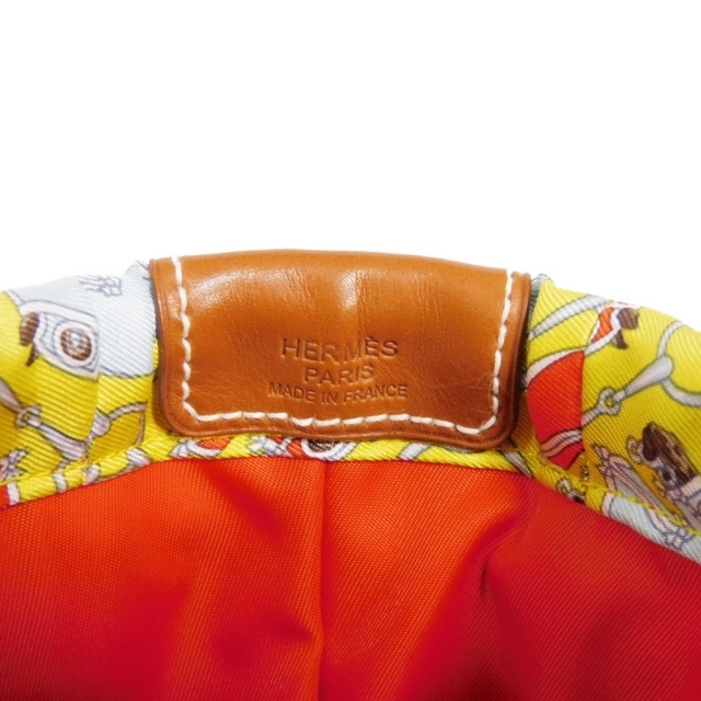 Hermes(エルメス)のエルメス フールビ 20 ライム タッタソール シルク バレニア ポーチ レディースのファッション小物(ポーチ)の商品写真
