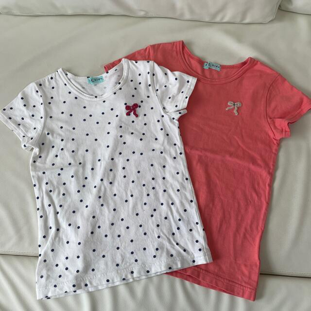 ハッカキッズ ブラウスとミキハウス Tシャツセット