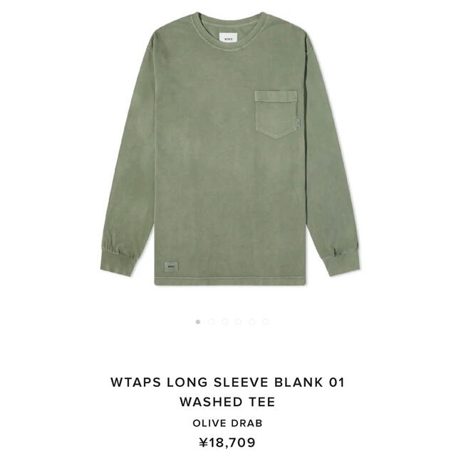 WTAPS ダブルタップス ロンT OLIVE DRAB-