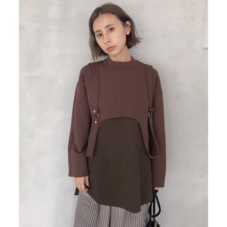 アメリヴィンテージ(Ameri VINTAGE)のAMERI（アメリ）　3WAY GARTER LAYERED KNIT  (ニット/セーター)