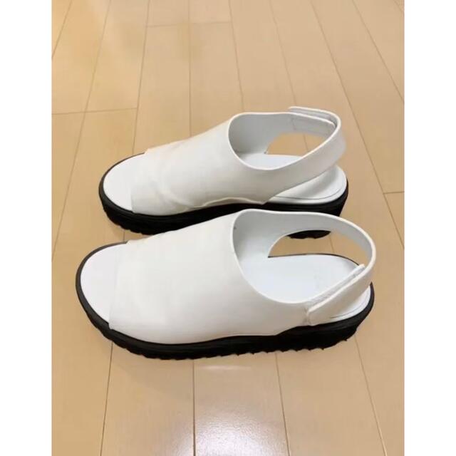 SLY(スライ)のSLY COVERED WEDGE SANDAL 白 ウェッジサンダル スライ レディースの靴/シューズ(サンダル)の商品写真