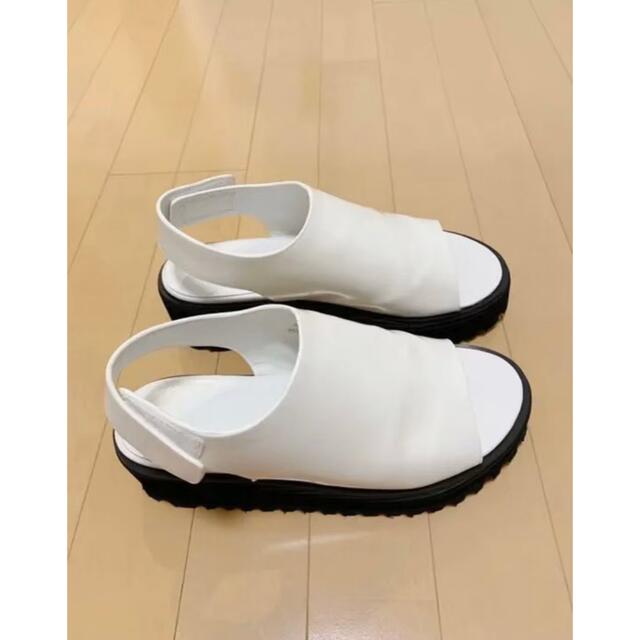 SLY(スライ)のSLY COVERED WEDGE SANDAL 白 ウェッジサンダル スライ レディースの靴/シューズ(サンダル)の商品写真