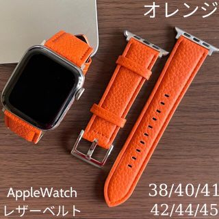 アップルウォッチ(Apple Watch)のAppleWatch バンド44高品質牛皮アップルウォッチ 7 ベルト本革45(レザーベルト)