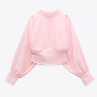 ザラ(ZARA)のZARA ハイネックブラウス(シャツ/ブラウス(長袖/七分))