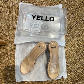 【新品】プラットフォームサンダル YELLO Mサイズ