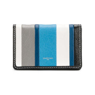 正規品 バレンシアガ カードケース 財布 ストライプ バザール
