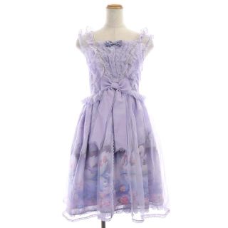 アンジェリックプリティー(Angelic Pretty)のアンジェリックプリティー リボンチュールキャミソールワンピース ミモレ丈 レース(ロングワンピース/マキシワンピース)