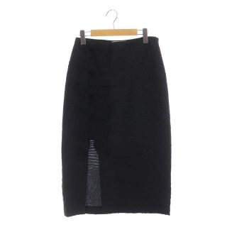 フェンディ FENDI レース スカート 黒 36-