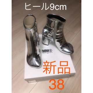 MM6 エムエムシックス ブーツ EU38(24.5cm位) シルバー