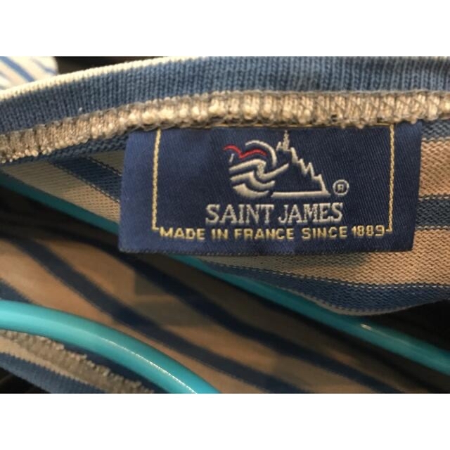 SAINT JAMES(セントジェームス)の【セントジェームス】ブルー&グレーボーダー レディースのトップス(カットソー(長袖/七分))の商品写真