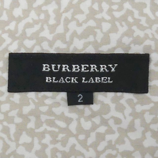 BURBERRY BLACK LABEL(バーバリーブラックレーベル)の日本製 バーバリーブラックレーベル シャツ M 古着 メンズ 長袖 ベージュ 茶 メンズのトップス(シャツ)の商品写真