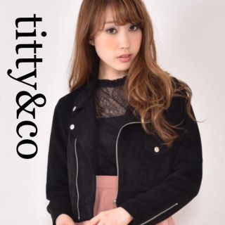 ティティアンドコー(titty&co)のtitty&co ベロアジャケット(テーラードジャケット)