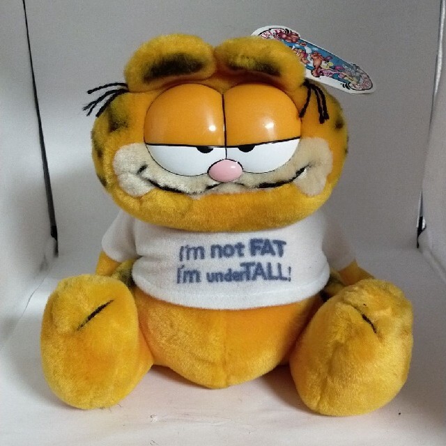 Garfield ガーフィールド I'm not FAT ぬいぐるみ タグ付き