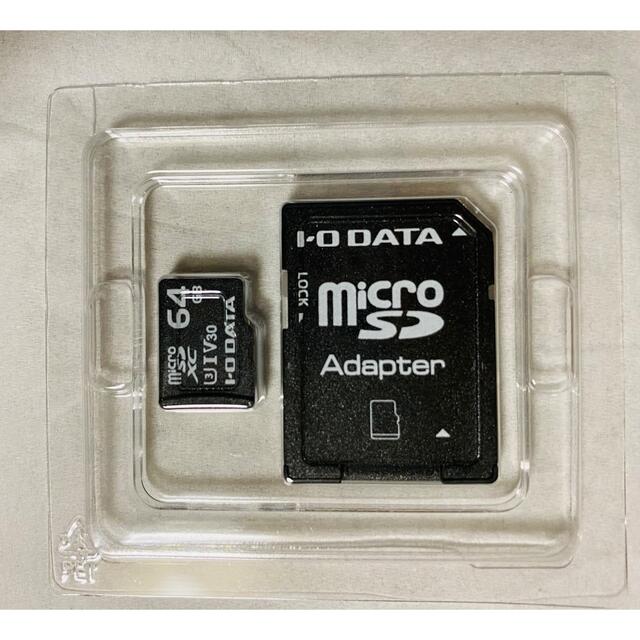 IODATA(アイオーデータ)のmicroSDカード　64GB スマホ/家電/カメラのPC/タブレット(PC周辺機器)の商品写真