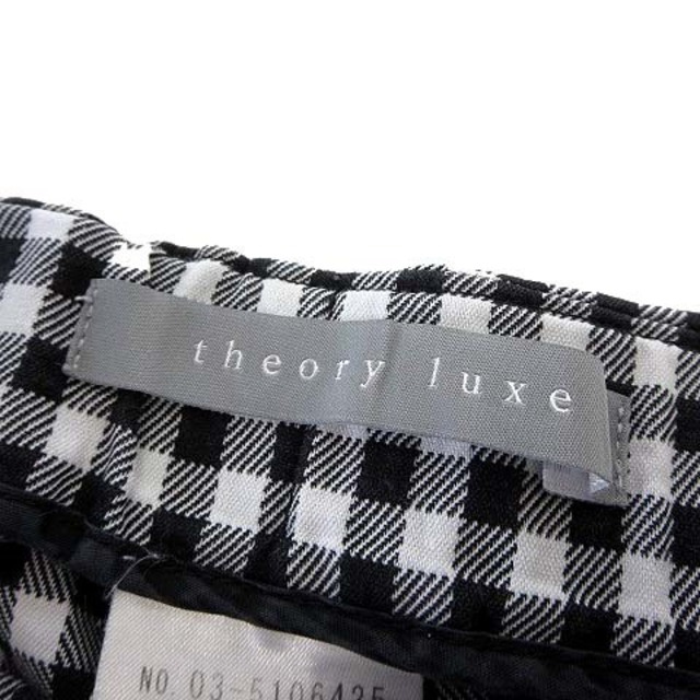 Theory luxe(セオリーリュクス)のセオリー theory luxe パンツ テーパードパンツ S 36 黒 白 レディースのパンツ(その他)の商品写真