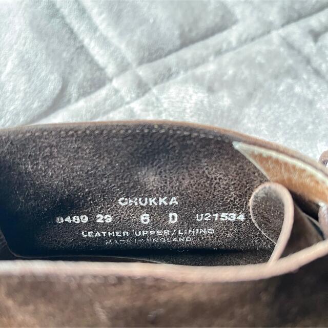 Crockett&Jones(クロケットアンドジョーンズ)の【Crockett＆Jones】スエードチャッカブーツ　サイズ6 CHUKKA メンズの靴/シューズ(ブーツ)の商品写真
