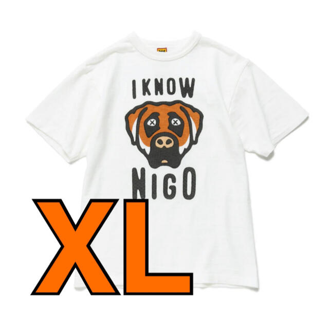 39sdonHUMAN MADE I KNOW NIGO KAWS T-SHIRT