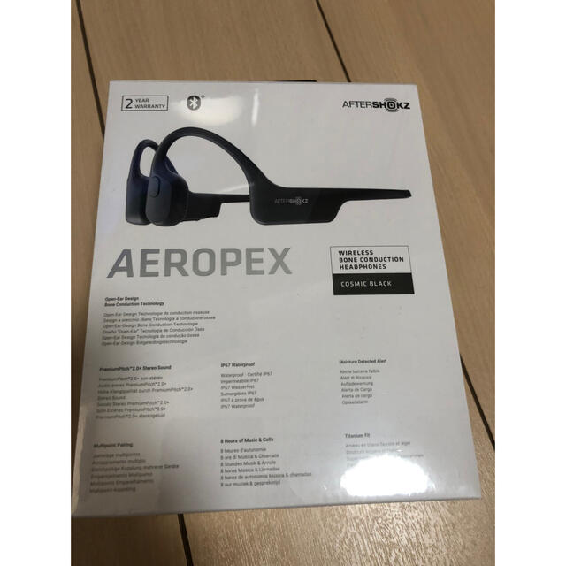 フォーカルポイント AFTERSHOKZ AEROPEX/コズミックブラック スマホ/家電/カメラのオーディオ機器(ヘッドフォン/イヤフォン)の商品写真