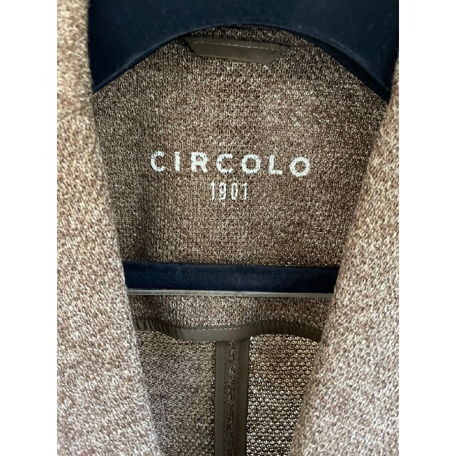 CIRCOLO 1901(チルコロイチキューゼロイチ)の未使用　circolo1901 チルコロ　リネンジャケット48 ブラウン メンズのジャケット/アウター(テーラードジャケット)の商品写真