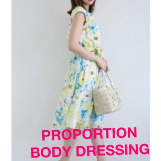 プロポーションボディドレッシング(PROPORTION BODY DRESSING)のシアーフラワーワンピース♡ PROPORTION BODY DRESSING(ひざ丈ワンピース)