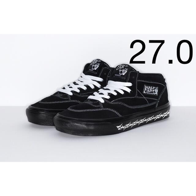 Supreme(シュプリーム)の美品Supreme × Vans Half Cab Black  27.0 メンズの靴/シューズ(スニーカー)の商品写真