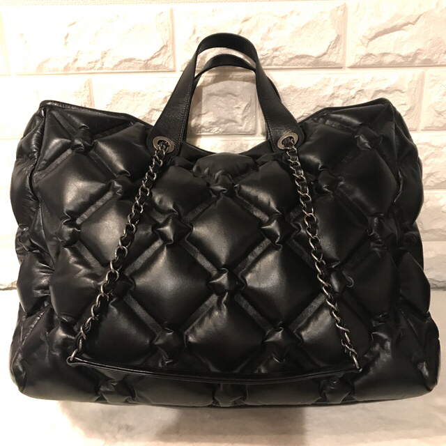 シャネル CHANEL バブルキルト チェーン トート バッグ 2way ...