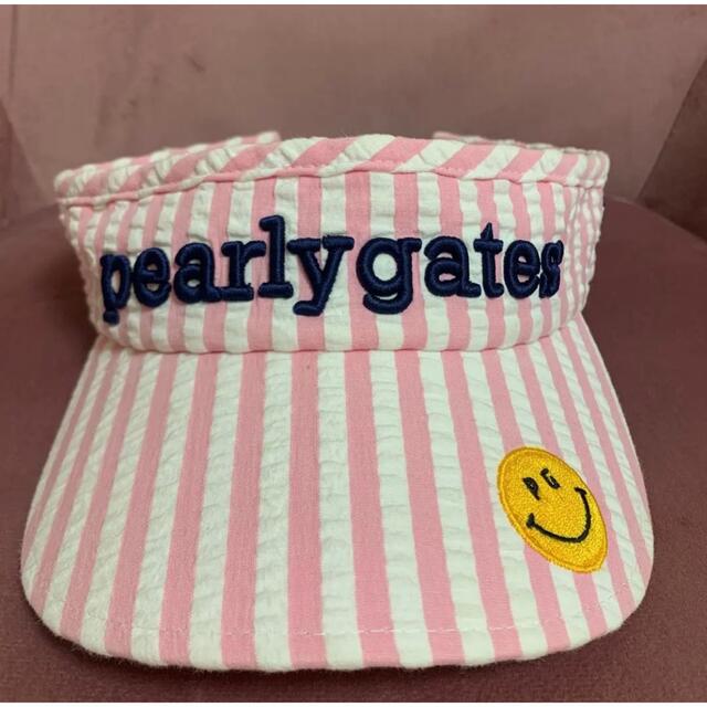 PEARLY GATES(パーリーゲイツ)のパーリーゲイツ  サンバイザー　レディース レディースの帽子(キャップ)の商品写真