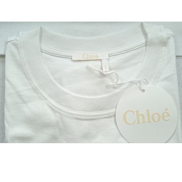 ●新品/正規品● CHLOE コットン ロゴ プリント Tシャツ