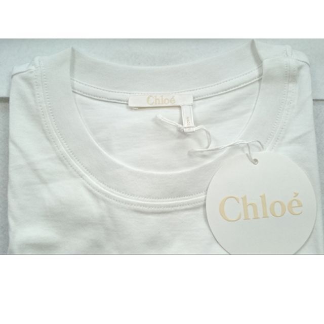 Chloe(クロエ)の●新品/正規品● CHLOE コットン ロゴ プリント Tシャツ レディースのトップス(Tシャツ(半袖/袖なし))の商品写真
