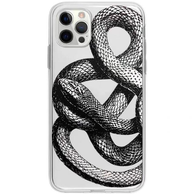 黒蛇 ヘビ クリア iPhoneケース iPhone13ケースの通販 by Cute's shop｜ラクマ