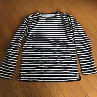 ユニクロ(UNIQLO)の【ユニクロ】ボーダー長袖Tシャツ　カットソー メンズM(Tシャツ/カットソー(七分/長袖))