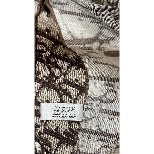 Christian Dior(クリスチャンディオール)のクリスチャンディオール　スカーフ　トロッター柄／ブラウン レディースのファッション小物(バンダナ/スカーフ)の商品写真