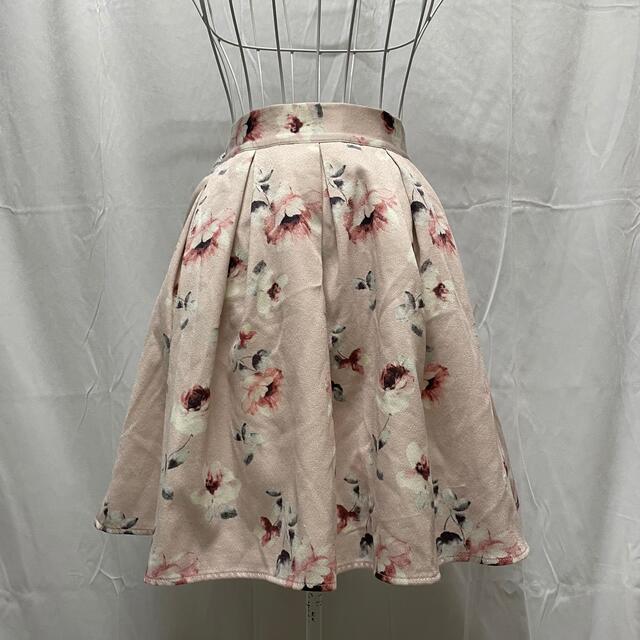evelyn(エブリン)のevelyn  花柄 スカート ピンク  F レディースのスカート(ひざ丈スカート)の商品写真