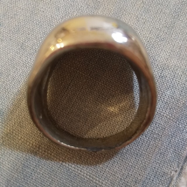 スカルリング ドクロ メッキ 19号 メンズのアクセサリー(リング(指輪))の商品写真