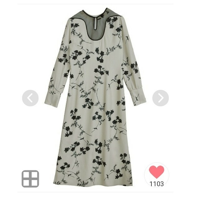 Ameri VINTAGE(アメリヴィンテージ)の2WAY KEILY FLOWER PRINT DRESS レディースのワンピース(ロングワンピース/マキシワンピース)の商品写真