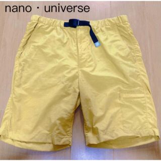 ナノユニバース(nano・universe)の ナノユニバース  イエロー  ハーフパンツ クライミングパンツ　Lサイズ(ショートパンツ)