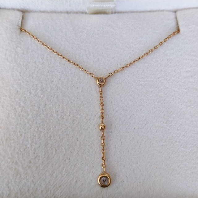 ヴァンドーム青山 ダイヤモンド ネックレス K18YG 0.11ct - www
