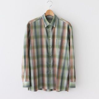 オーラリー(AURALEE)のauralee super light wool check shirt(シャツ)