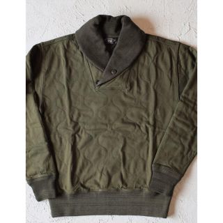 ダブルアールエル(RRL)の新品*RRL*キルテッド ジャージー プルオーバー*M*　ダブルアールエル(スウェット)