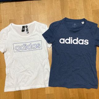 アディダス(adidas)のアディダス　Tシャツ　レディース　M adidas 2枚セット(Tシャツ(半袖/袖なし))