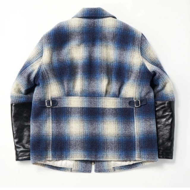 キムタク着サブカルチャーOMBRE CHECK WOOLSPORT JACKET