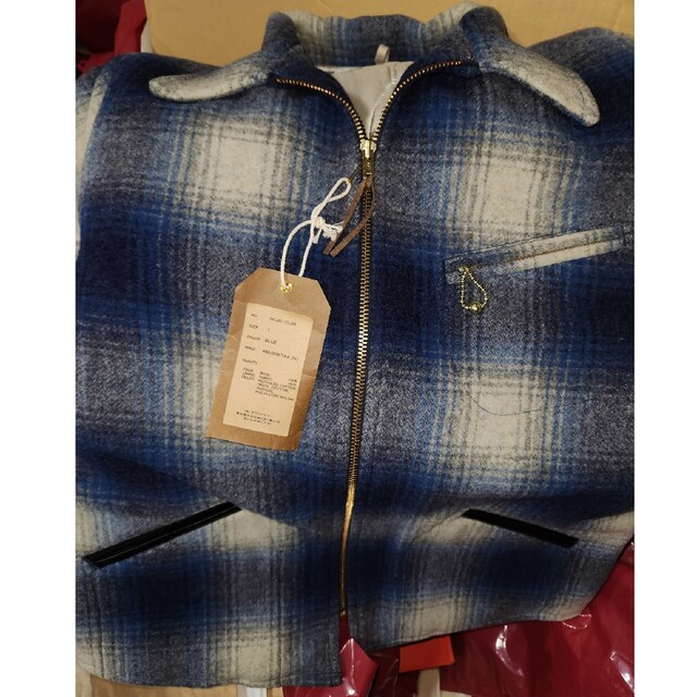 キムタク着サブカルチャーOMBRE CHECK WOOLSPORT JACKET