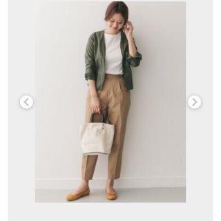 アーバンリサーチドアーズ(URBAN RESEARCH DOORS)のDOORS URBAN RESEARCH  コットンストレッチテーパードパンツ (カジュアルパンツ)