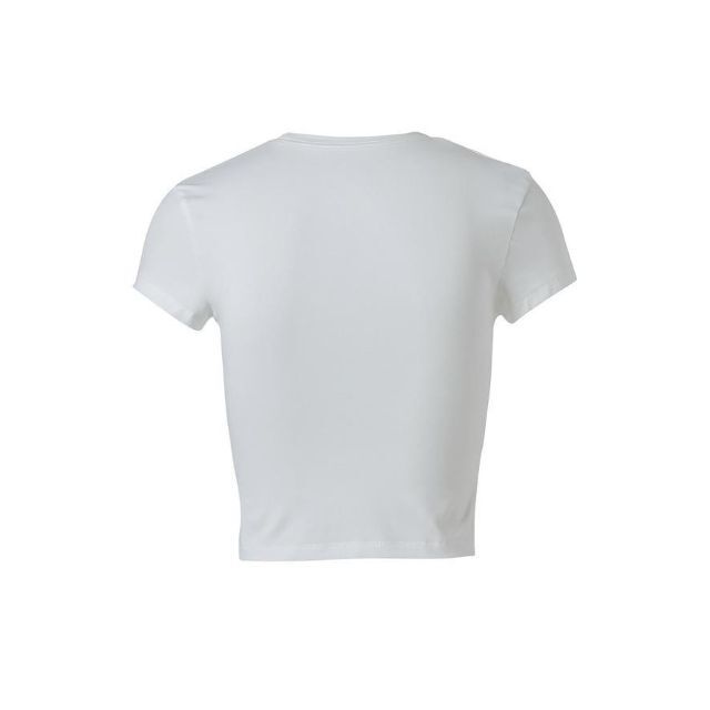 Nodress feed me 犬柄 ショート丈 ミニTシャツ ホワイトの通販 by