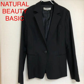 ナチュラルビューティーベーシック(NATURAL BEAUTY BASIC)のスーツジャケット　ブラック(テーラードジャケット)