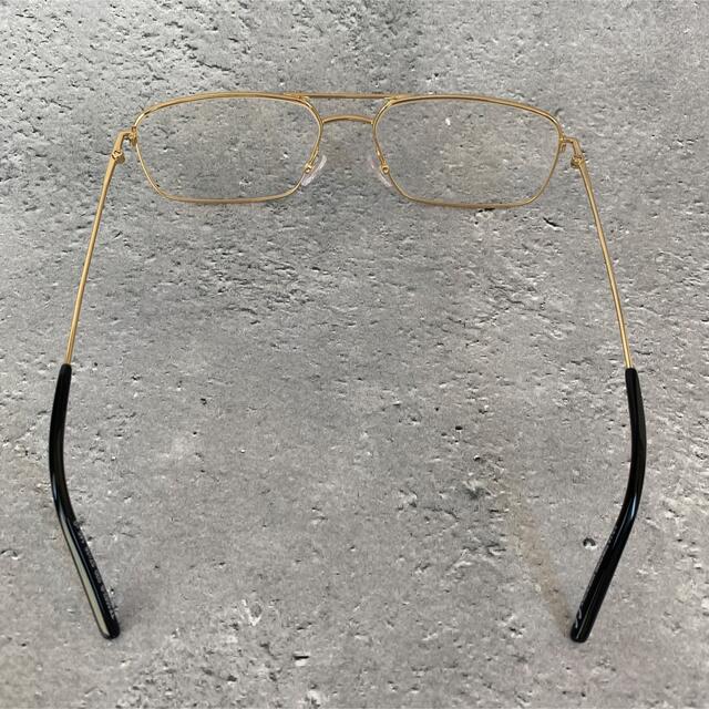 メガネ トムフォード スクエア ゴールド メタル ツーブリッジ 黒 金 眼鏡