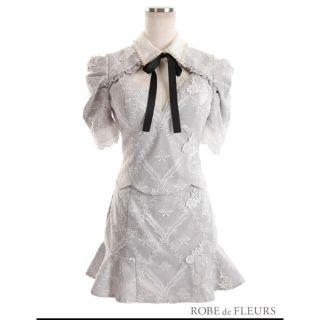 ローブ(ROBE)のRobe de fleurs キャバドレス　セパレート　ブラック　M タイト(ナイトドレス)