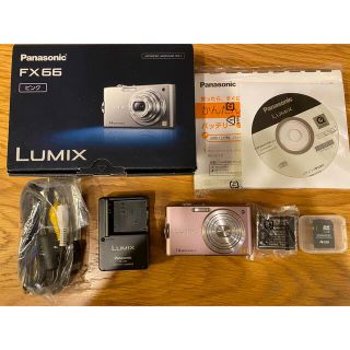 パナソニック(Panasonic)のLUMIX FX DMC-FX66 デジカメ　SDカード付き(コンパクトデジタルカメラ)